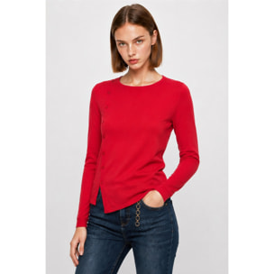Kocca - Maglia da donna a maniche lunghe con bottoni asimmetrici Donna