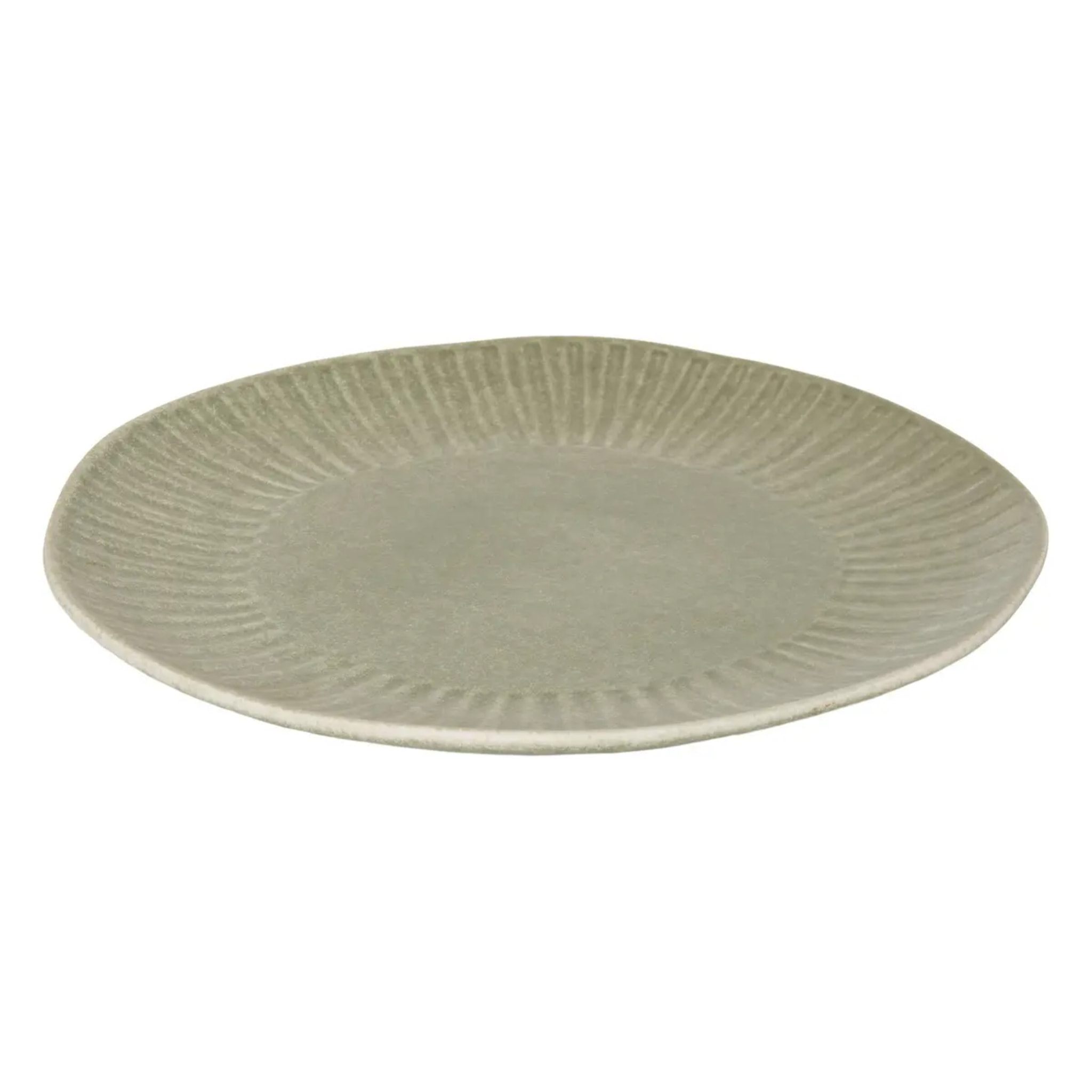 Lot de 4 Assiette dessert Nyero ronde D.21cm vert