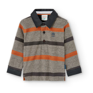 Polo punto listado de bebé niño -BCI
