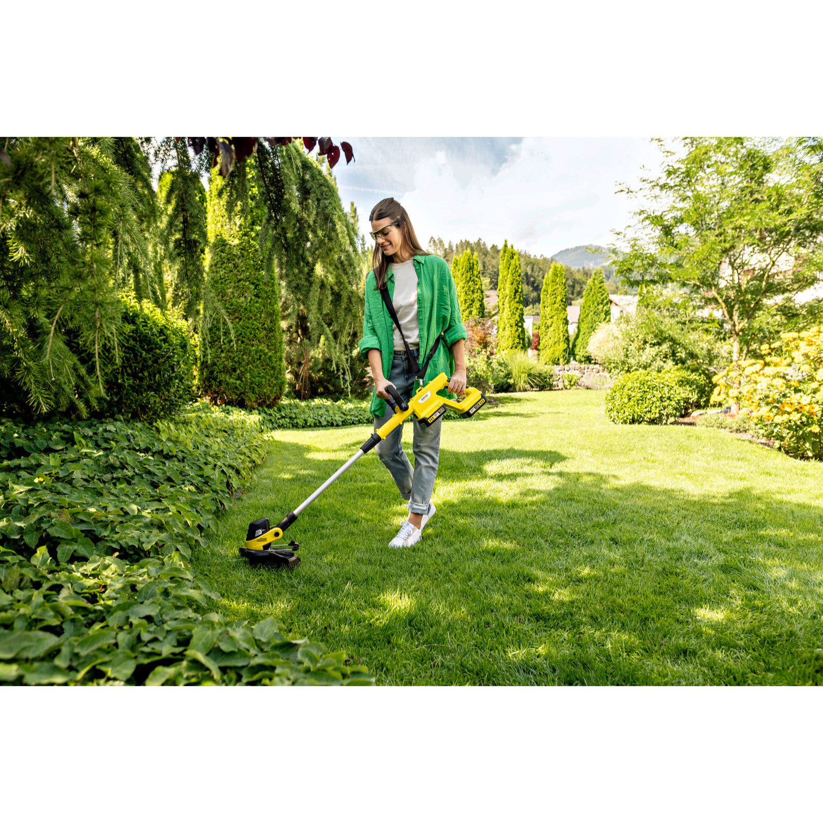 Coupe bordures 36V Karcher LTR 3-18 Dual Battery Set - Largeur de coupe 30 cm- 2 Batteries 18V 2-5 Ah
