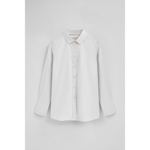 Camicia bianca relaxed fit con logo Polo Club