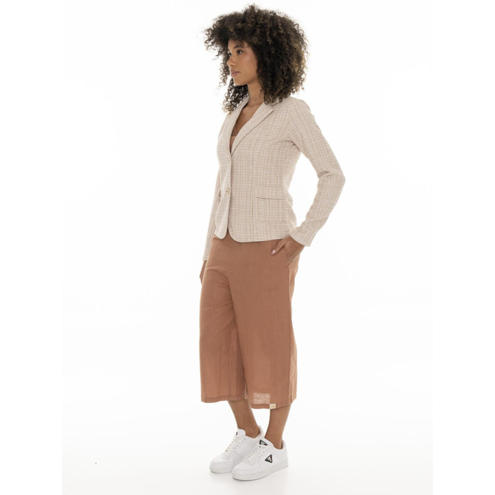 Blazer bouclè da donna Leone Chic Boxing