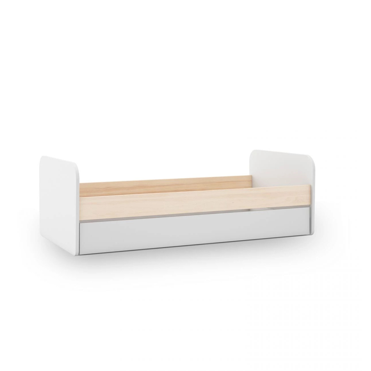 Cama doble juvenil Misty Breeze Blanco - Oak Soft