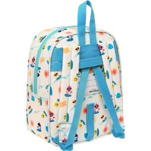 Mochila guarderia adapt.carro c/bolsillo baby shark "surfing"
