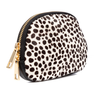 Baratili monedero portatodo mujer. Piel auténtica Cavallino y Dollaro.