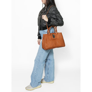 Borsa a mano da donna In Vera pelle Made in Italy 35x23x13 cm