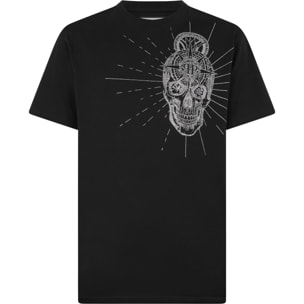 PHILIPP PLEIN Round Neck T-Shirt Skull Stones