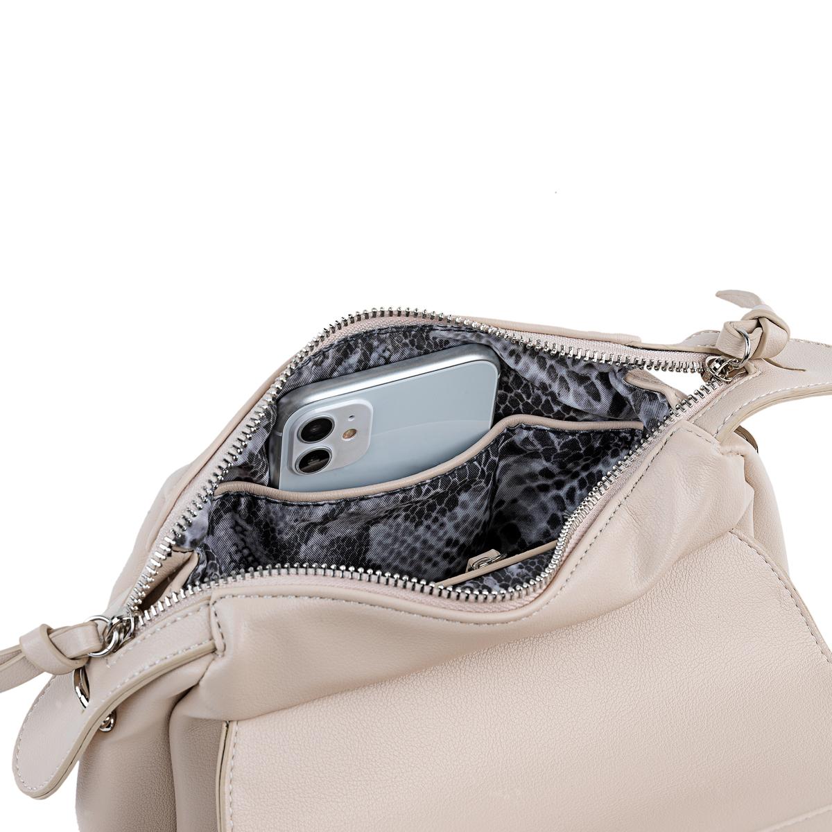 Bolso Bandolera Mujer Sint/Pu Cimarron Shasta Beige