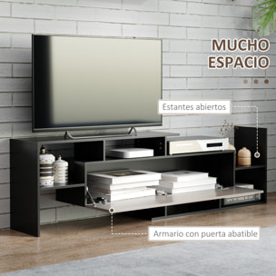 Muebles de Salón Conjunto Muebles de TV para Televisiones de Pared hasta 65" o de Pie hasta 40"con Mesa para Televisor 153,6x25x42 cm y Estante de Pared 150x14,5x16,3 cm Negro y Marrón