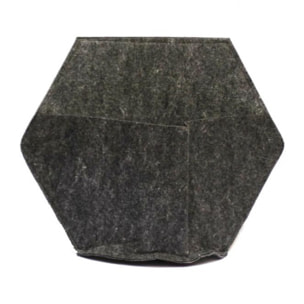 Maceta de pared autorriego hexagonal con 2 plantas colgantes