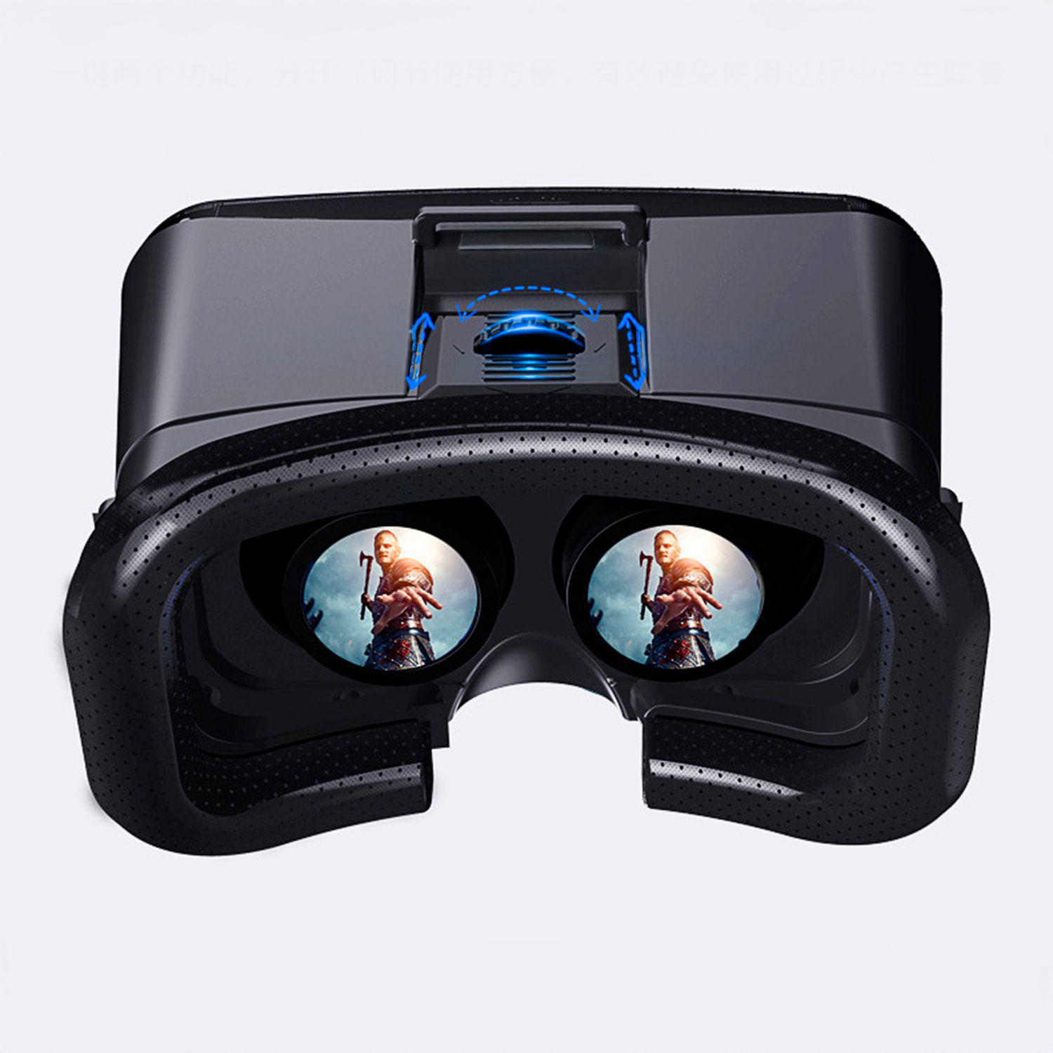 Gafas de realidad virtual V7. Protección contra luz azul, vista panorámica 360º. Compatibles con IOS y Android.