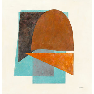 Tableau Quintet turquoise Tableau alu Dibond