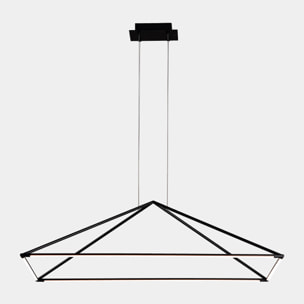 LEDS C4 Colgante Tubs 900mm LED 41 Blanco cálido - 3000K ON-OFF Negro 1791lm