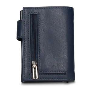 Portafoglio uomo in vera pelle - Modello Novara Elite - Casual - 7.5 x 10.0 x 2.0 cm