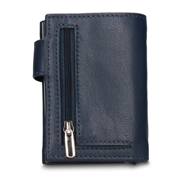 Portafoglio uomo in vera pelle - Modello Novara Elite - Casual - 7.5 x 10.0 x 2.0 cm