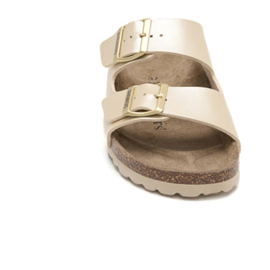 SANDALIA BABUNKERS DORADO