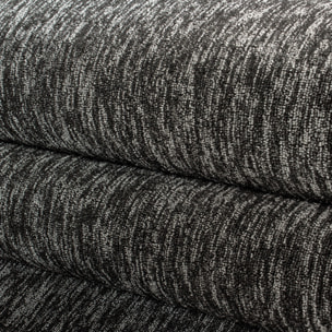 NADOR - Tapis rond de salon moderne Anthracite