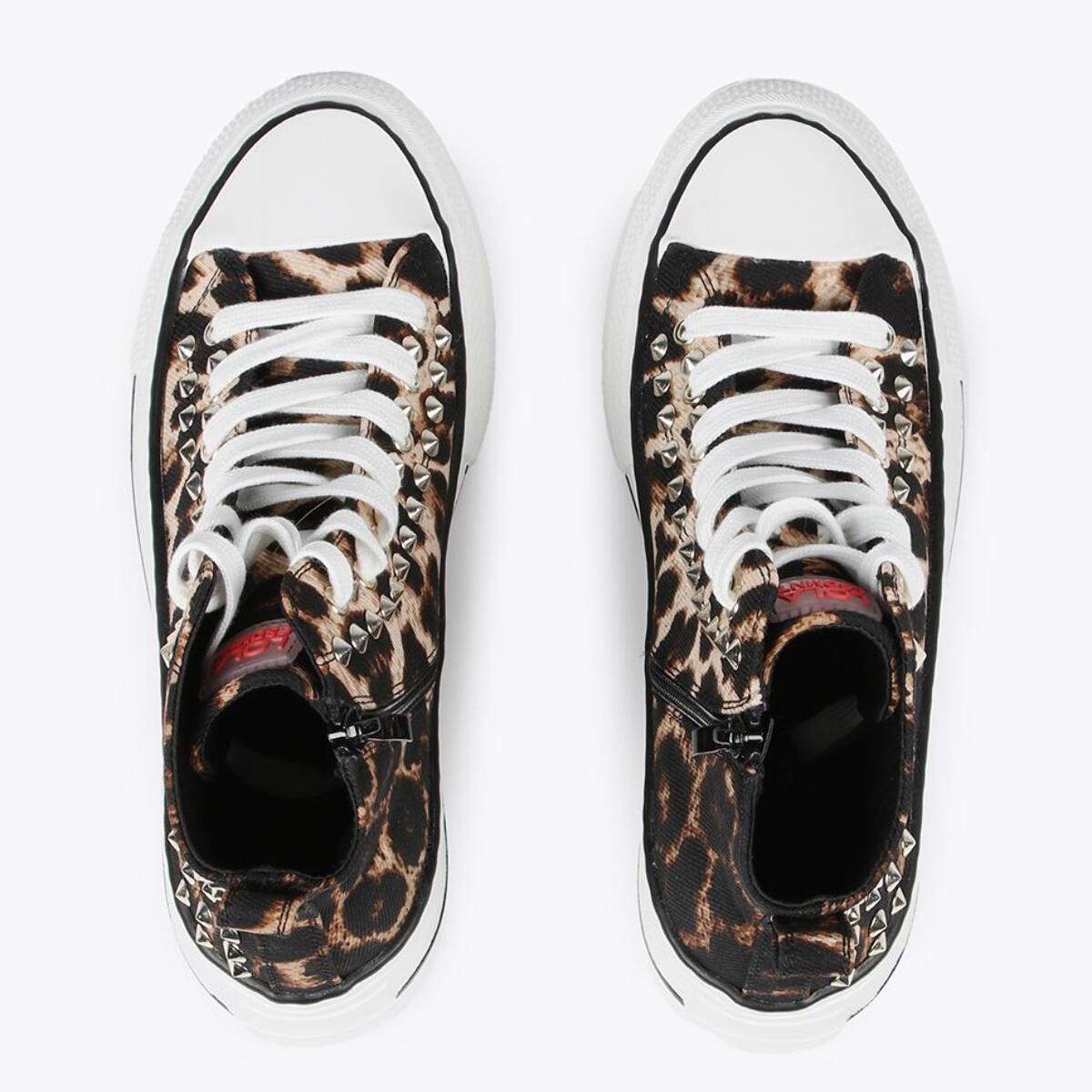 Sneakers alte stampa leopardo