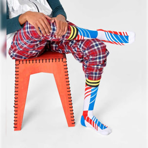 Calcetines scattered stripe crew