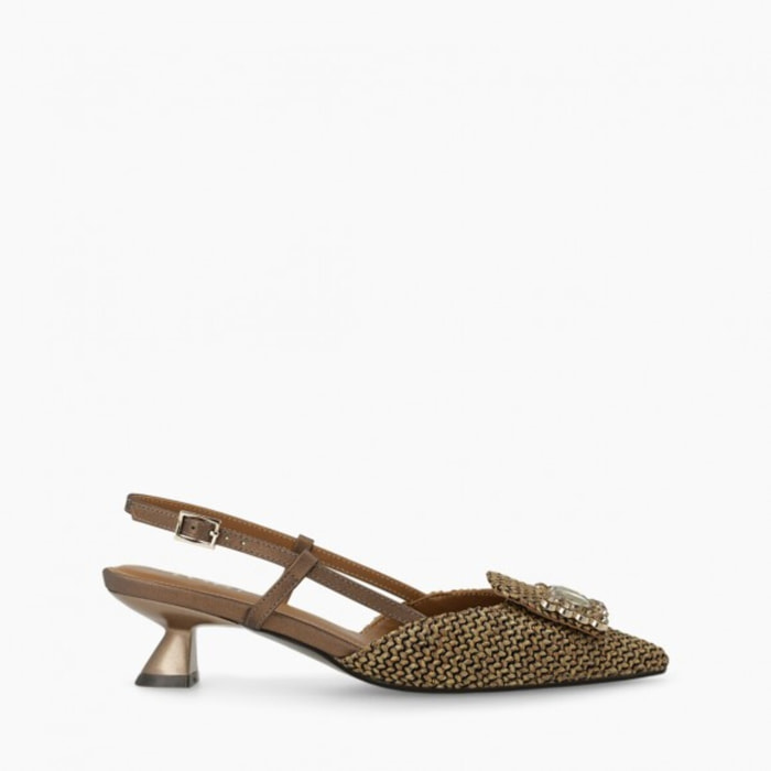 ZAPATOS DE SALÓN MARRONES A-CASIOPEA