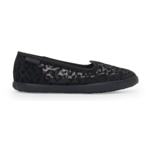 Superga - Bailarinas Mujer Negro - 2441 BALLERINA NET LEOPARD