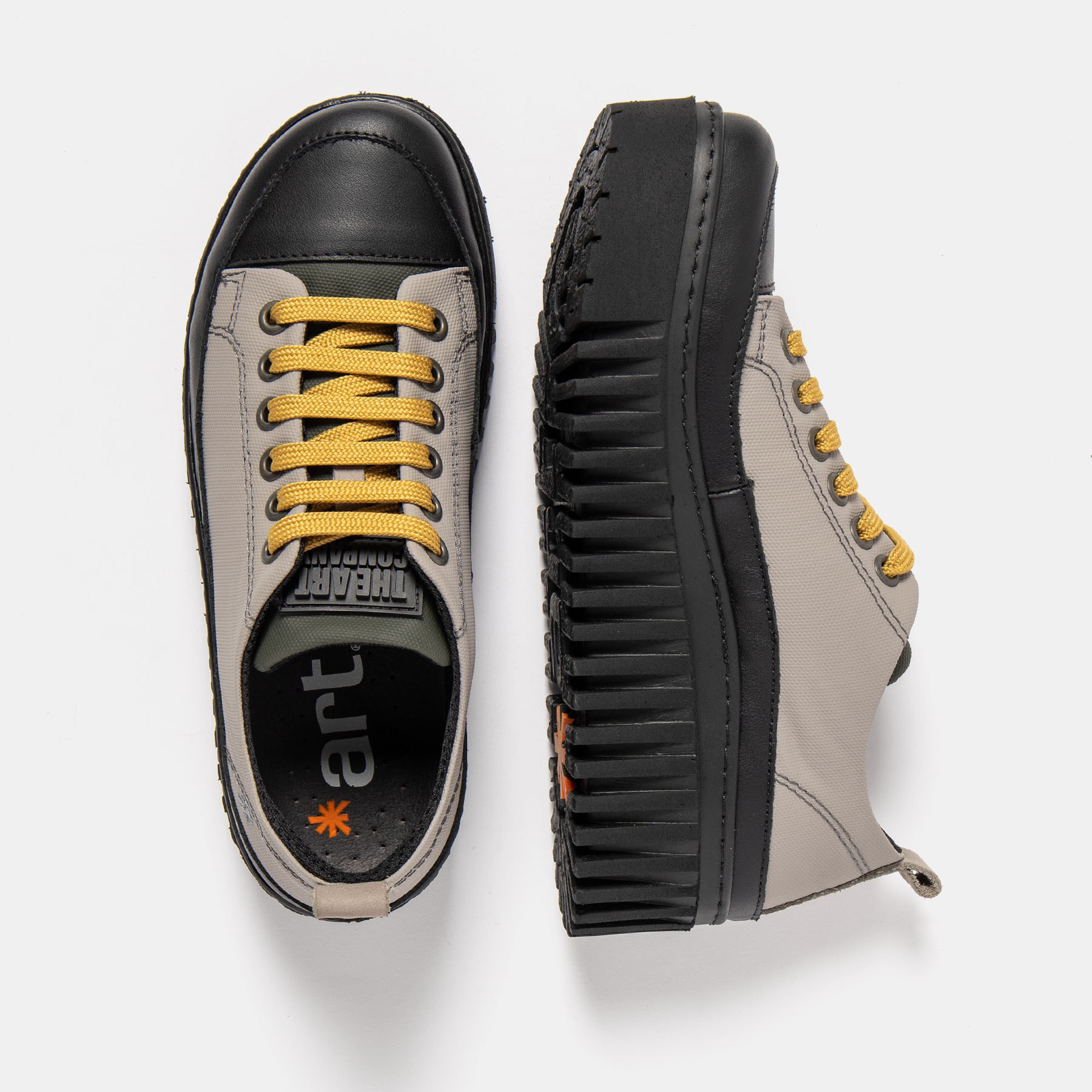 Zapatos 1518A RUBBER NYLON GREY-KAKI/BRIGHTON color Grey-kaki