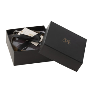 J-Line bougie parfumée M-Chic - Oud & Amber - verre - or/noir - small - 5H
