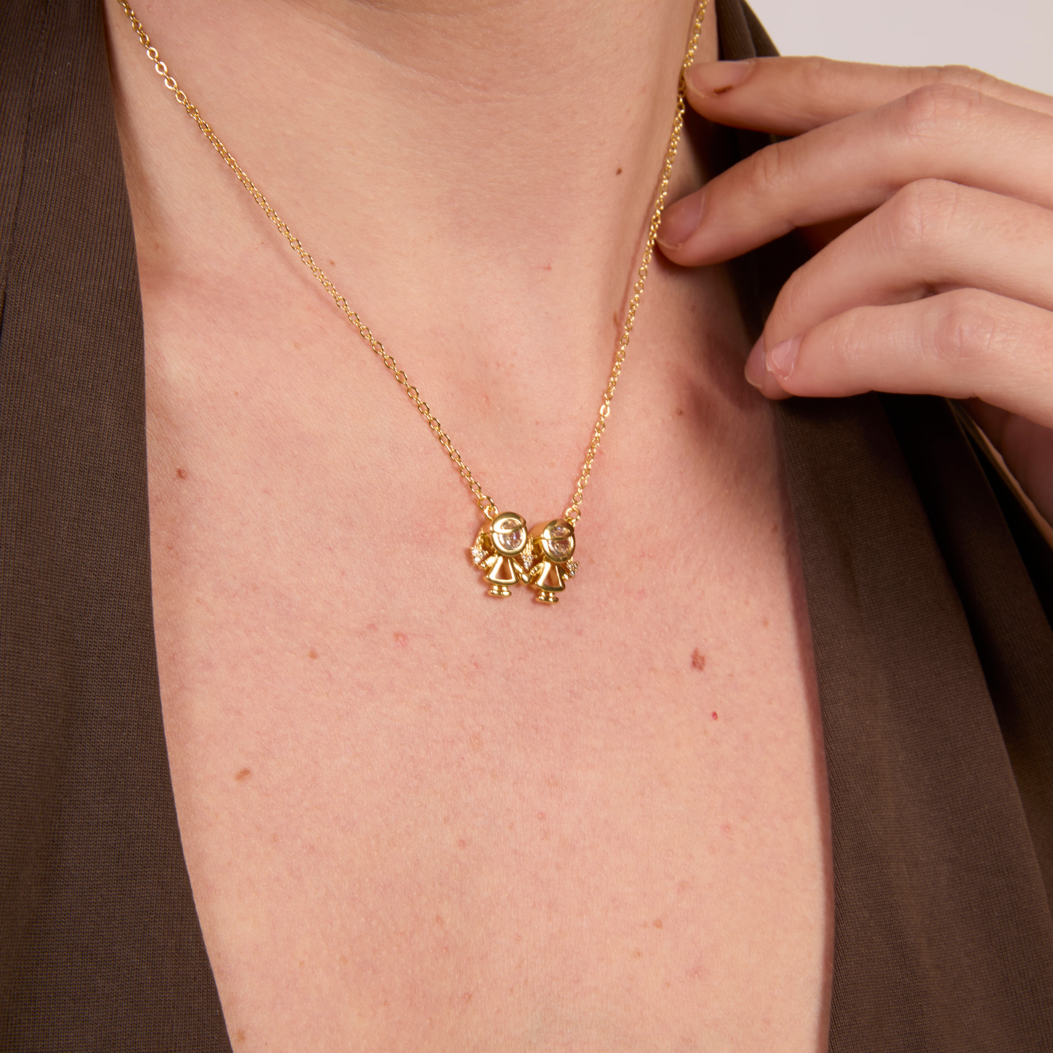 Collar Girls acabado oro amarillo 18k