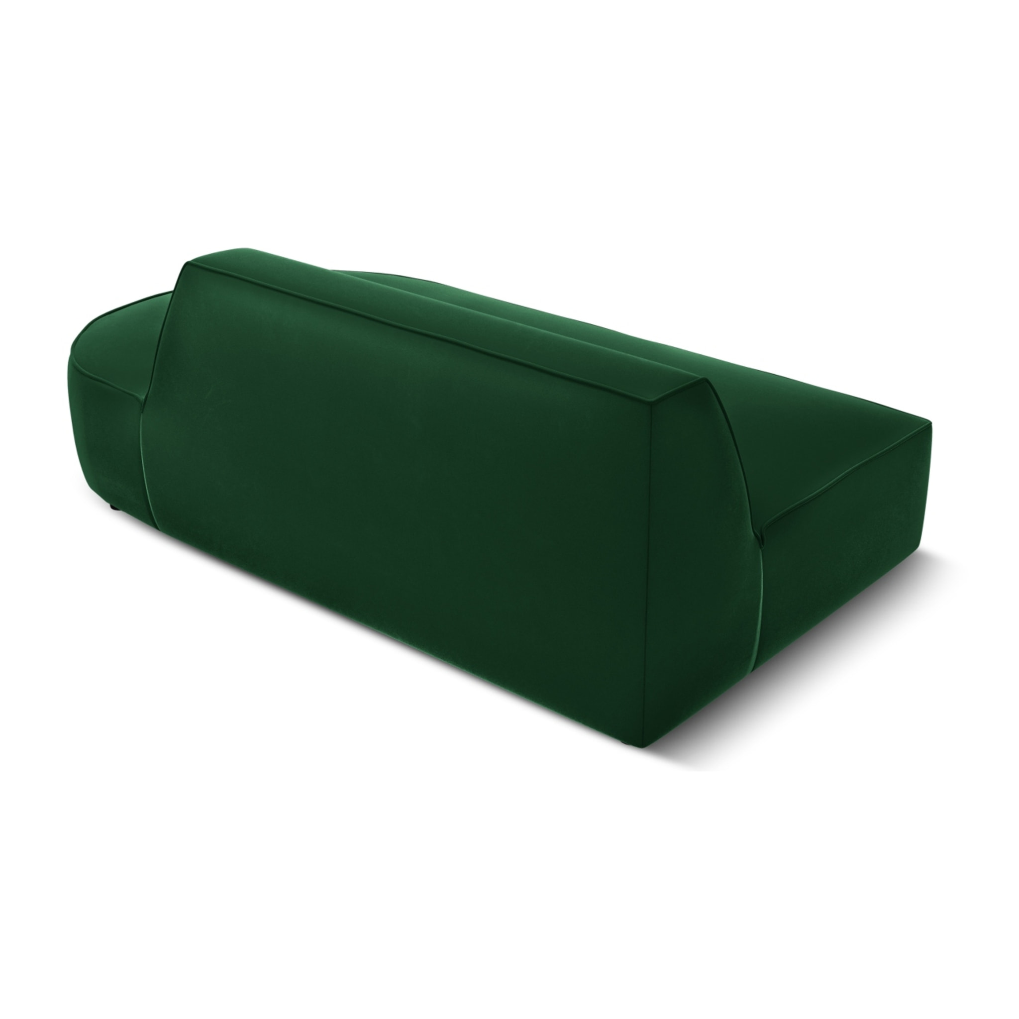 Canapé modulable droit "Charles" 2 places en velours vert