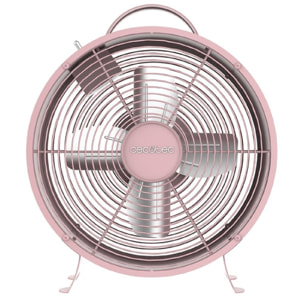 Cecotec Ventilatore da tavolo EnergySilence 400 RetroDesk Pink