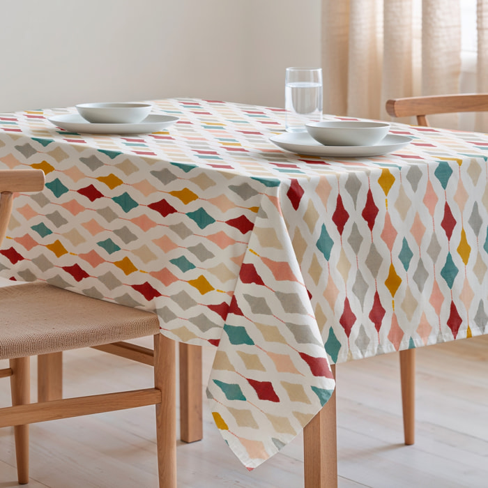 Nappe imprimée anti-tâches GAROA MULTICOLORE