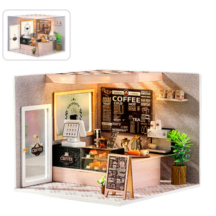 Caffè Facile. Modello 3D realistico con grande dettaglio, copertura antipolvere e luci LED.