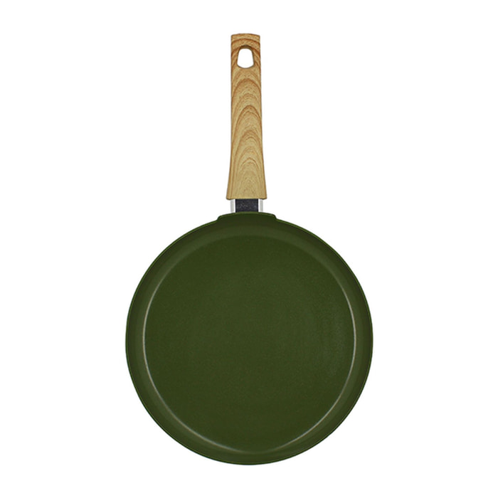 Crêpière 26cm avec revêtement céramique vert - tous feux COLORAMA