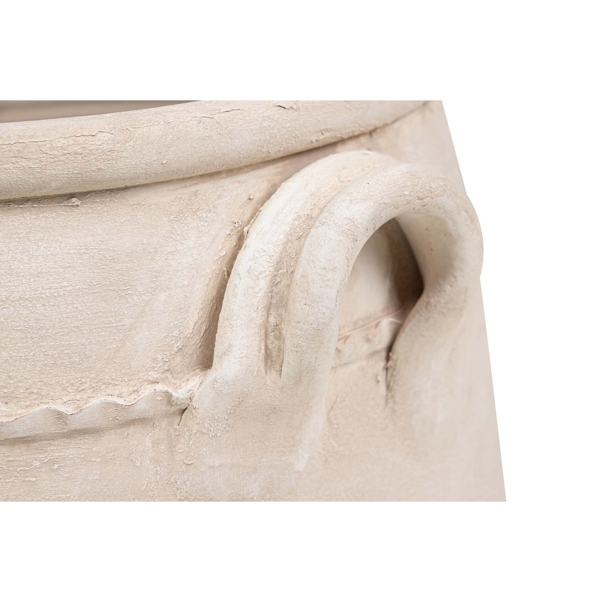 Florero Ceramica Beige 35x35x43 Cm