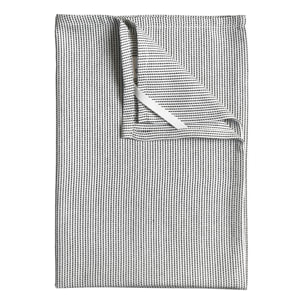 Torchon de cuisine rayé en coton - Noir