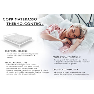 COPRIMATERASSO TRATTAMENTO THERMOCONTROL- MATRIMONIALE