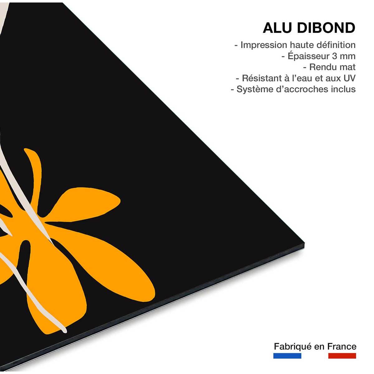 Tableau fleurs colchiques Tableau alu Dibond