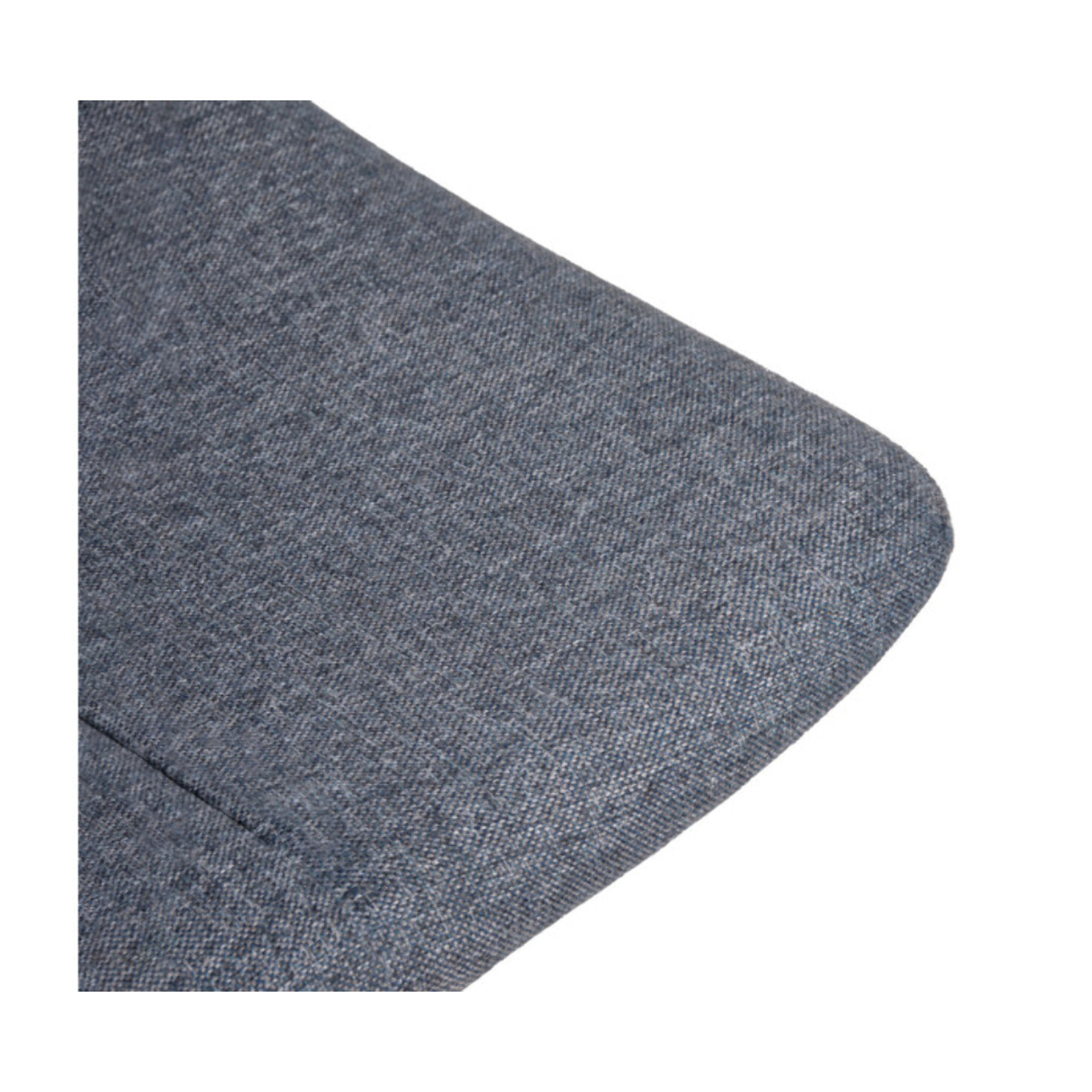 Chaise Capitonnée en tissu bleu jean - JAPAN