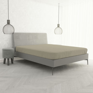 LENZUOLO SOTTO CON ANGOLI MAX COLOR, 100% COTONE MADE IN ITALY - MATRIMONIALE