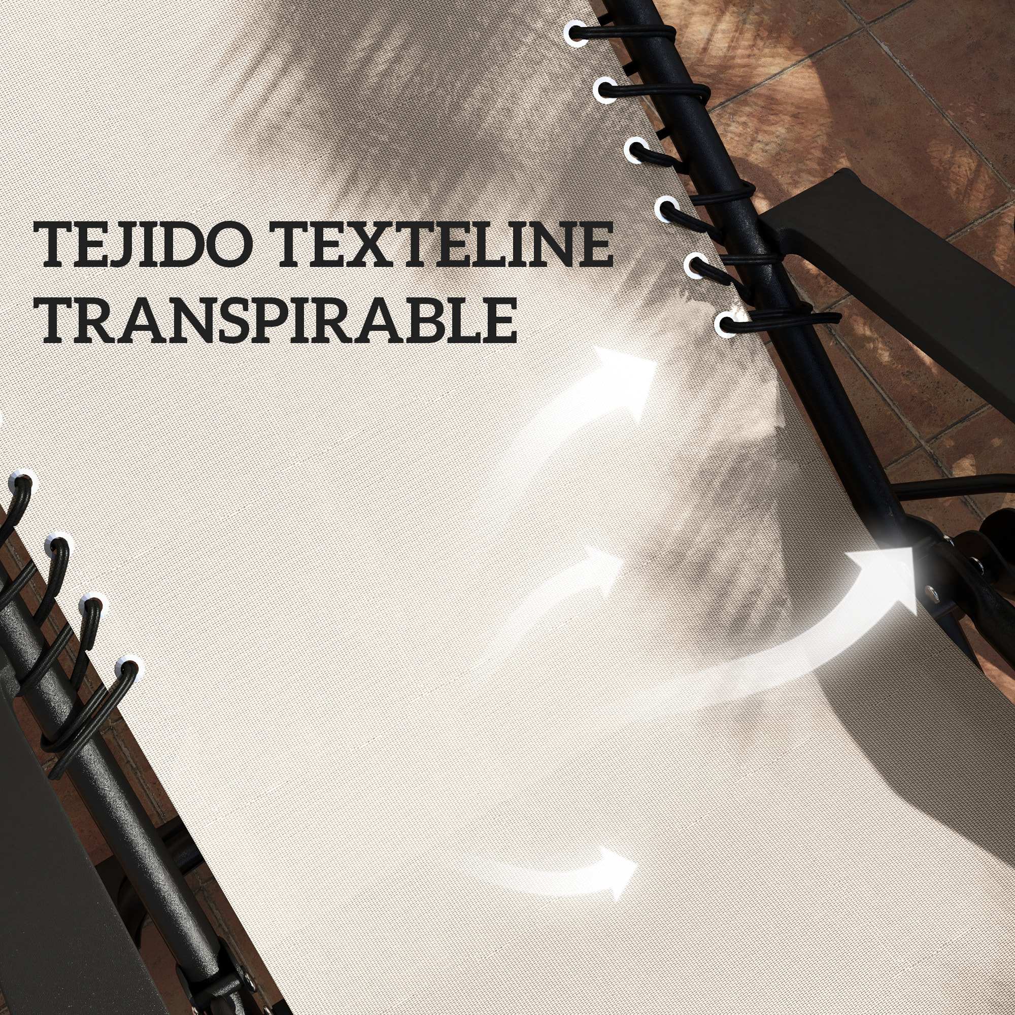 Set de 2 Tumbonas Jardín Exterior Plegables con Mesa Auxiliar Portavasos Tumbonas de Gravedad Cero con Respaldo Ajustable Reposabrazos Extraá­ble para Patio Piscina Terraza Exterior Beige