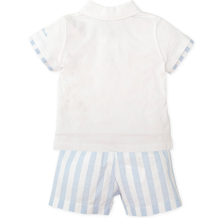 Conjunto 2 pzas. - Blanco celeste