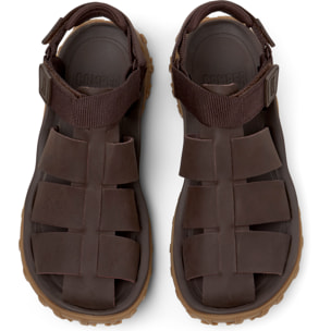 Sandalias - CAMPER Drift Trail - Marron - Cuero de gamuza