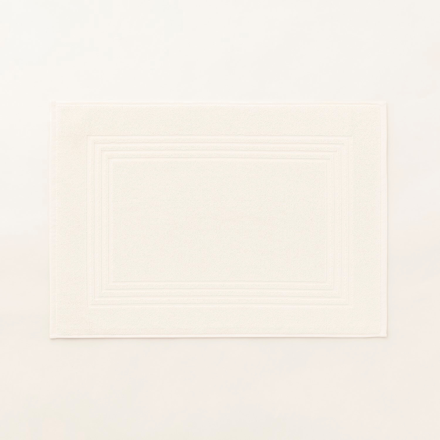 Tapis de Bain Coton Peigné - 920 g/m2 BLANC