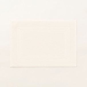 Tapis de Bain Coton Peigné - 920 g/m2 BLANC