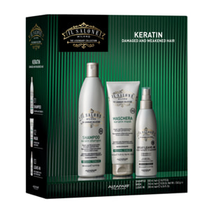 ALFAPARF MILANO Set Il Salone Keratin Shampoo 500ml + Mask 250ml + Spray Leave In 200ml