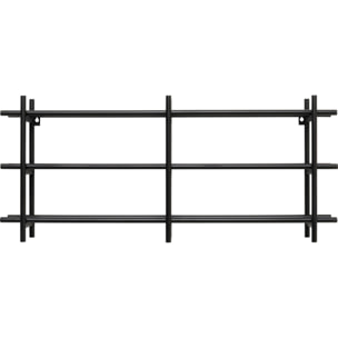 Porte-bouteilles mural Cape Town noir 34cm Kare Design