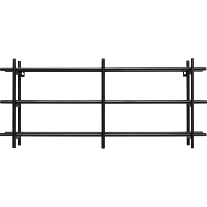 Porte-bouteilles mural Cape Town noir 34cm Kare Design