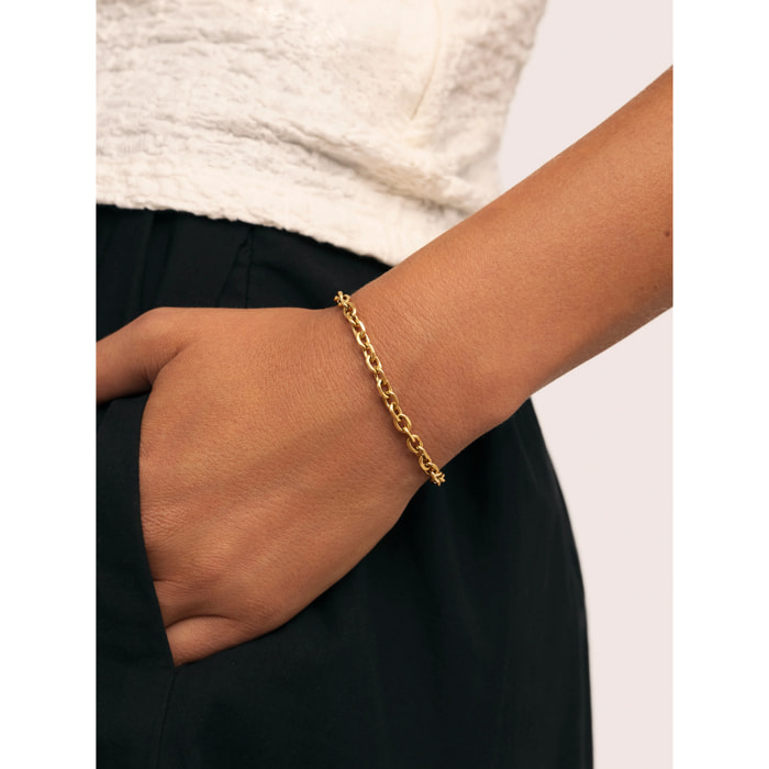 Pulsera Orla Rope Acero Baño Oro