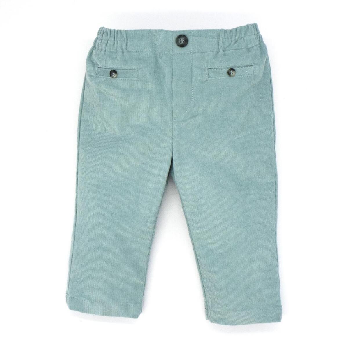 Pantalón de pana color menta