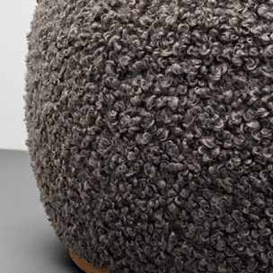 Pouf Pebble Boucle 81cm gris Kare Design